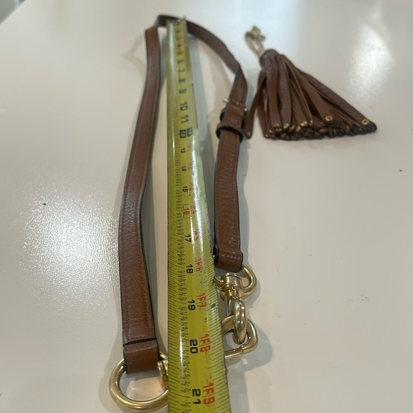 MK Michael Kors Brooklyn Grommet Leather Suede Hobo Crossbody Bag Caramel brown - Picture 17 of 17